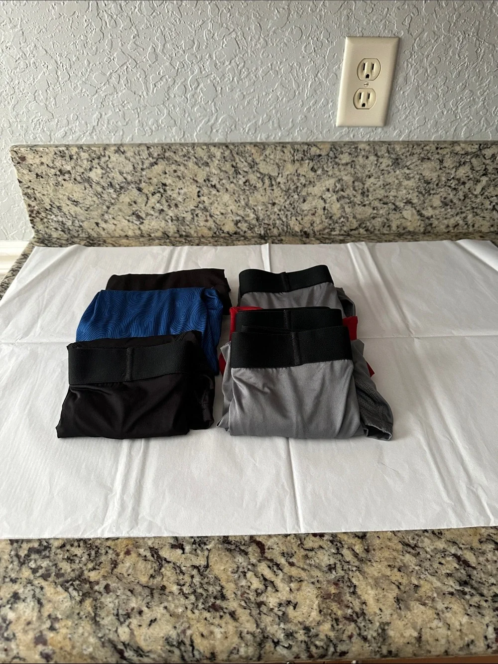 Athletic Works Men's Boxer Briefs Pack - Black, Blue, Red, Gray